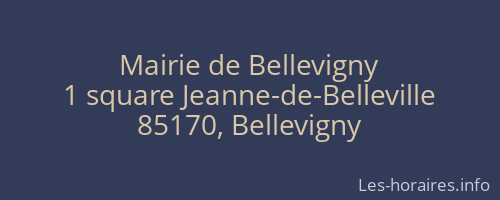 Mairie de Bellevigny