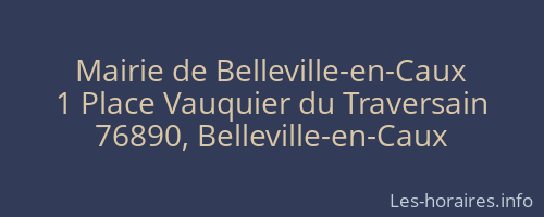 Mairie de Belleville-en-Caux
