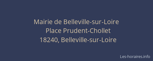 Mairie de Belleville-sur-Loire