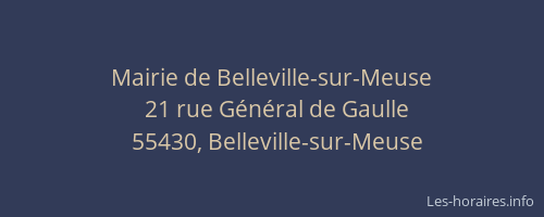Mairie de Belleville-sur-Meuse