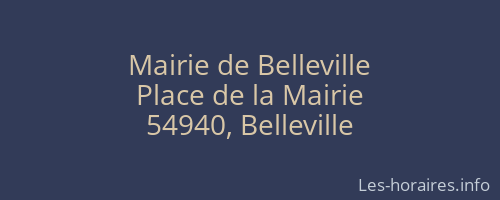 Mairie de Belleville
