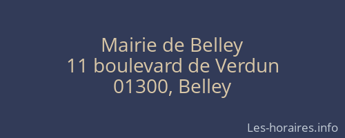 Mairie de Belley