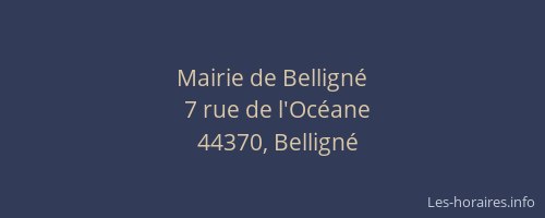 Mairie de Belligné