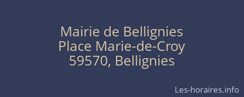Mairie de Bellignies