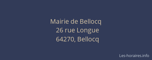 Mairie de Bellocq