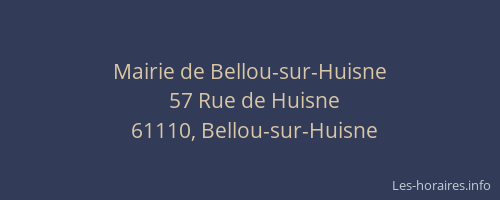 Mairie de Bellou-sur-Huisne