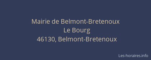 Mairie de Belmont-Bretenoux