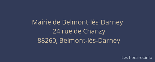 Mairie de Belmont-l&egrave;s-Darney