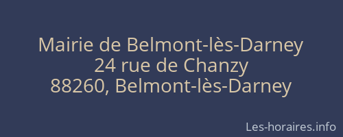 Mairie de Belmont-lès-Darney