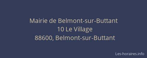 Mairie de Belmont-sur-Buttant