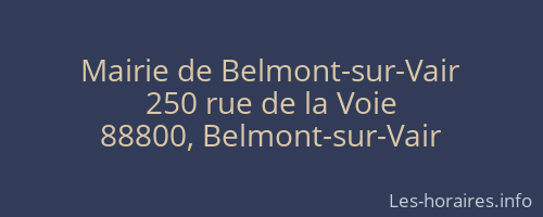 Mairie de Belmont-sur-Vair