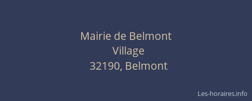 Mairie de Belmont