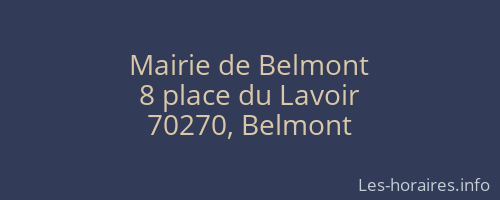 Mairie de Belmont