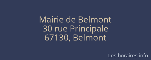 Mairie de Belmont