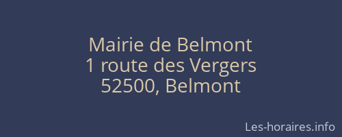 Mairie de Belmont