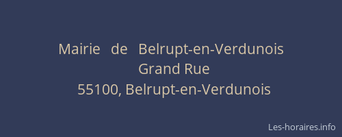 Mairie   de   Belrupt-en-Verdunois