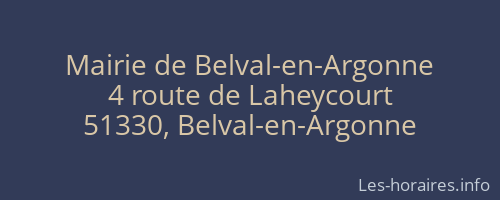 Mairie de Belval-en-Argonne
