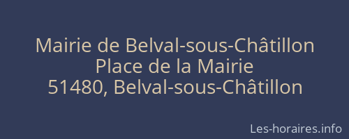 Mairie de Belval-sous-Châtillon