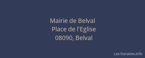 Mairie de Belval