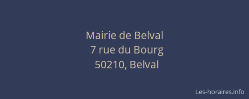 Mairie de Belval