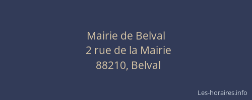Mairie de Belval