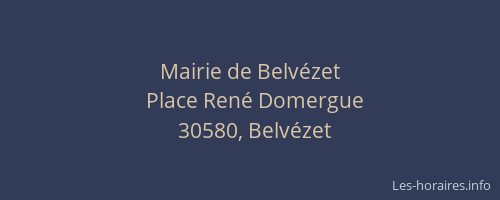 Mairie de Belv&eacute;zet