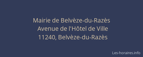 Mairie de Belvèze-du-Razès