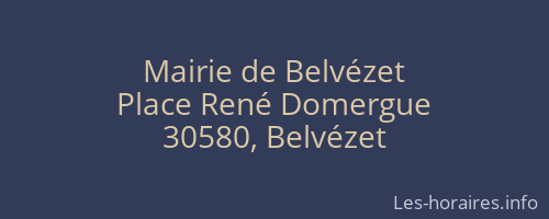 Mairie de Belvézet
