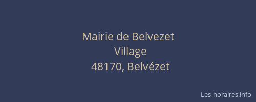 Mairie de Belvezet