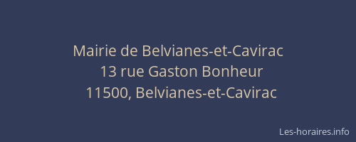 Mairie de Belvianes-et-Cavirac