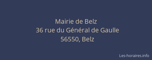 Mairie de Belz