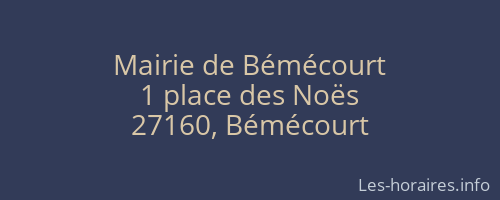 Mairie de Bémécourt