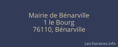 Mairie de Bénarville
