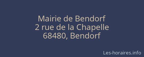 Mairie de Bendorf