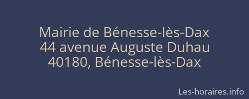 Mairie de Bénesse-lès-Dax