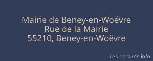 Mairie de Beney-en-Woëvre