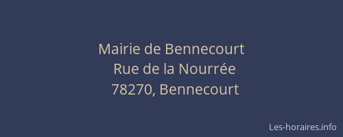 Mairie de Bennecourt