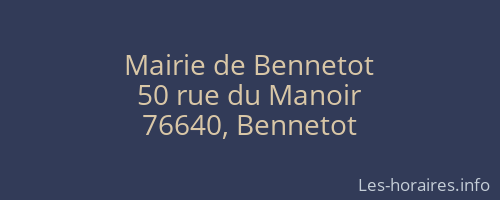 Mairie de Bennetot