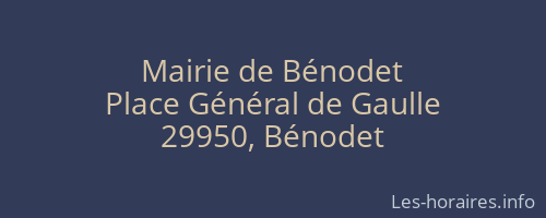 Mairie de Bénodet