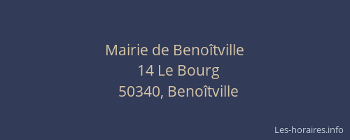 Mairie de Benoîtville