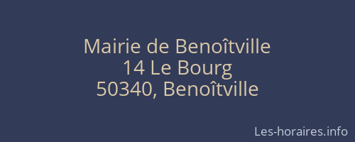Mairie de Benoîtville