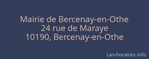 Mairie de Bercenay-en-Othe
