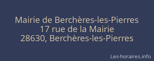 Mairie de Berchères-les-Pierres