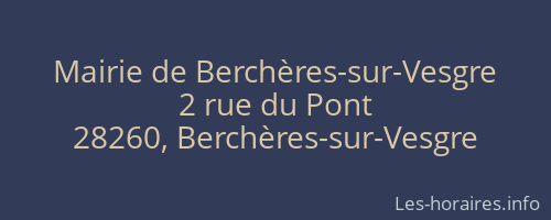 Mairie de Berchères-sur-Vesgre