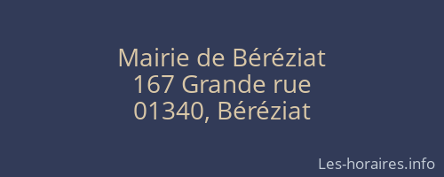 Mairie de Béréziat