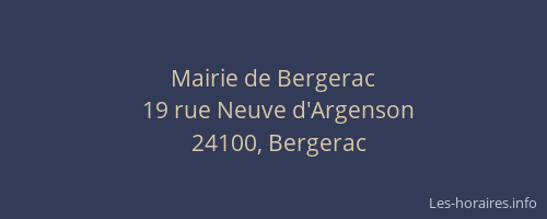 Mairie de Bergerac