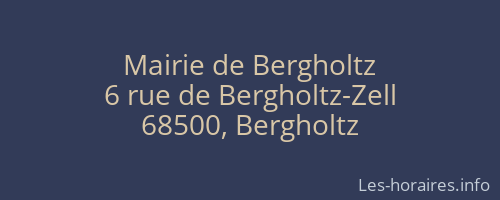 Mairie de Bergholtz