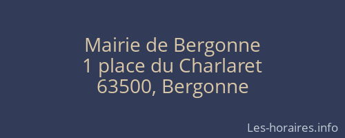 Mairie de Bergonne