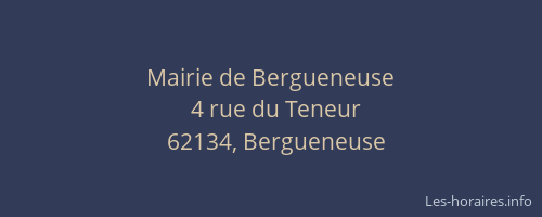 Mairie de Bergueneuse