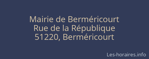 Mairie de Berméricourt